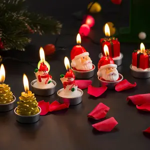 Заводская цена, Рождественская елка, снеговик, Рождественская Мужская свеча, украшение для рождественской вечеринки