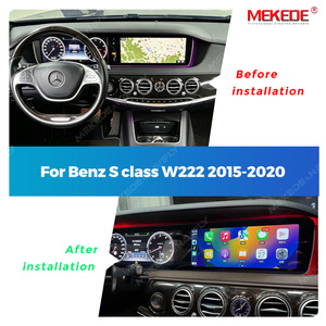 Autoradio Navifly à double écran Android, processeur Qualcomm 680 685, 8 cœurs, écran 12,3 pouces pour Mercedes Classe <span class=keywords><strong>S</strong></span> W222 2015-2020 pour OEM - Product Image 2