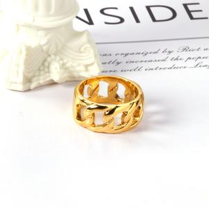 Nouvelles bagues de style tendance, bijoux fantaisie, couleur or, forme géométrique en G - Product Image 4