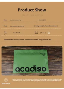 Tự niêm phong CPE mềm xương lưu trữ túi cho quần áo đồ lót giày & lông chống bụi bao bì Màn hình in ấn xử lý bề mặt - Product Image 2