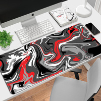 Tapis de Souris Grande Taille TOPO à Motif Liquide Abstrait Strata, Bord Coudré, Vente Chaude, Personnalisé, Vente en Gros
