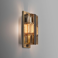 Plafonnier LED moderne en verre cristal taillé carré, petit format, pour placard et couloir
