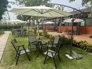 Adjustable Contemporary Aluminum Frame <b>Patio</b> <b>Umbrella</b> Base with 2.7m Radii UV/Full Color Printed for Outdoor Garden & Hotel Use - Product Image 6