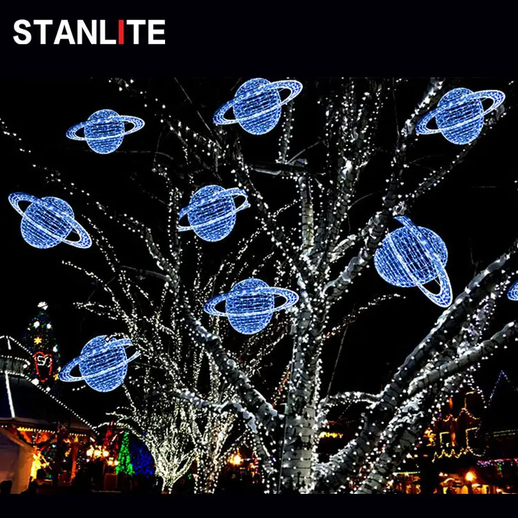 Christmas Tree Decoration 3D Planet Lights Led Christmas tree lights