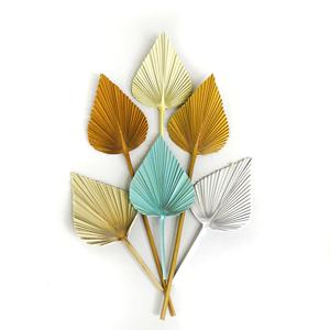 ของตกแต่งงานแต่งงาน UKIQUEEN ใบปาล์มแห้งธรรมชาติสีทองขนาดเล็กสำหรับตกแต่งงานปาร์ตี้ - Product Image 3