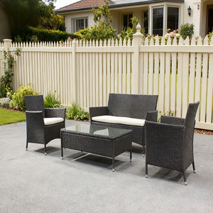Ensemble <span class=keywords><strong>de</strong></span> mobilier d'extérieur en rotin trois pièces bon marché pour canapés en rotin pour cour et <span class=keywords><strong>jardin</strong></span> et mobilier d'extérieur en rotin - Product Image 6