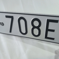 Moto en aluminium de haute qualité nouveau numéro Euro personnalisé plaques d'immatriculation de voiture afrique du sud plaques d'immatriculation de voiture 52*11cm