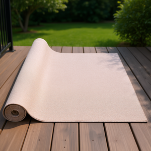 พรมปูพื้นเรือกันลื่นเกรดสำหรับงานทางทะเล ขนาด 6 ฟุต x 13.1 ฟุต สีน้ำตาลอ่อน กันน้ำ สำหรับปูพื้นระเบียงกลางแจ้ง รูปทรงสี่เหลี่ยมผืนผ้า สีพื้น - Product Image 2