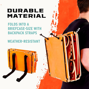 Rampe de saut portable à 3 panneaux pour tous les âges, idéale pour les VTT, les <span class=keywords><strong>BMX</strong></span>, rampe de terrain portable pour VTT - Product Image 3