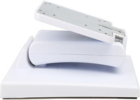 Support VESA en métal blanc Wearson 75x75 100x100, support d'écran réglable en hauteur, support de bureau pliable pour écran LCD