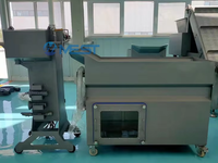 Machine automatique de décorticage de saucisses, éplucheuse de saucisses en boyaux de cellulose avec une vitesse de 30-190 m/min