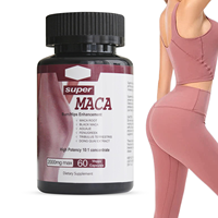 Super Maca Root Bum Hanches Amélioration Maca Noire Aguaje Fenugrec Tribulus Terrestris Dong Quai 2000mg 60 Capsules