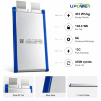 Аккумулятор ULi NCM Semi Solid State (полутвердотельный) для БПЛА, 3.6В 39Ач, с импульсным выходом 10C, для дронов-курьеров и VTOL