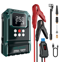 Démarreur de secours 800A 8000mAh avec compresseur d'air 150PSI pour voitures essence 9.0L et diesel 8.0L