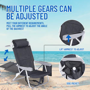 <span class=keywords><strong>Silla</strong></span> de <span class=keywords><strong>Playa</strong></span> Plegable Reclinable Portátil <span class=keywords><strong>con</strong></span> Respaldo Personalizado, <span class=keywords><strong>Silla</strong></span> de <span class=keywords><strong>Playa</strong></span> para Adultos - Product Image 3