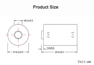 Аккумулятор основной Li-MnO2 <span class=keywords><strong>CR14250</strong></span> 3V600mAh, долговечность и низкий саморазряд, литий-Марганец <span class=keywords><strong>1</strong></span>/<span class=keywords><strong>2aa</strong></span> <span class=keywords><strong>cr14250</strong></span> <span class=keywords><strong>3v</strong></span>, настраиваемый аккумулятор - Product Image 5