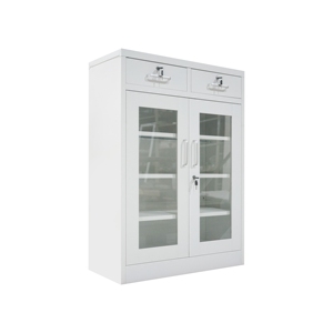 Armoire de classement métallique moderne Tengle à 2 tiroirs verrouillables et réglables avec serrure à clé pour usage domestique, bureau et commercial - Product Image 5