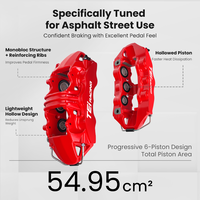 Kit de freinage avant pour voiture TEI S60 Plus, étrier de frein à 6 pistons, mise à niveau de freinage important, jantes de voiture R19 R20 R21, pour BMW X5 E53 E70 F15 G05
