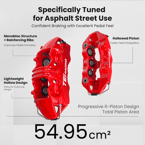 Kit de freinage avant pour voiture TEI S60 Plus, étrier de frein à 6 pistons, mise à niveau de freinage important, jantes de voiture R19 R20 R21, pour <span class=keywords><strong>BMW</strong></span> <span class=keywords><strong>X5</strong></span> <span class=keywords><strong>E53</strong></span> E70 F15 G05 - Product Image 2