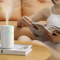 Mini humidificateur portatif de brume de jet de la lumière colorée 230ml H2o Usb ultrasons humidificateur d'air de voiture vente en gros