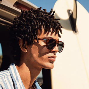 Gafas de sol retro con cierre magnético para hombre, montura negra, lentes de PC con protección UV400, estilo moderno para conducir, venta al por mayor transfronteriza. - Product Image 3