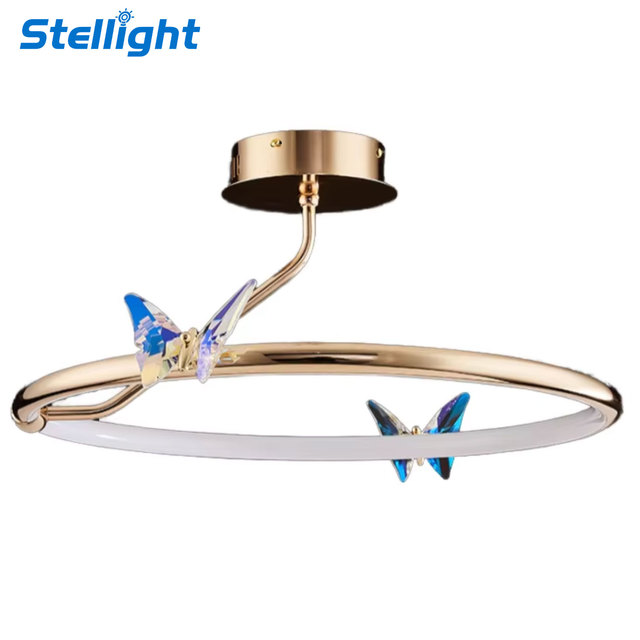 IP65 Rated Modern Butterfly Acrylic LED AC Ceiling Light Ra90 3-Year Warranty Surface-Mounted for Living Dining Room Lighting