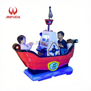 Trẻ em trong nhà video Arcade trò chơi thiết kế mới tàu cướp biển Swing 6 + năm đồng tiền hoạt động Kiddie Rides Máy bán hàng tự động - Product Image 4