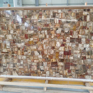 Baldosas de madera petrificada de <span class=keywords><strong>Piedra</strong></span> Fósil de Color marrón <span class=keywords><strong>claro</strong></span> Natural de Villa de lujo - Product Image 6