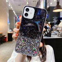 Coques de téléphone scintillantes en résine époxy souple pour iPhone 17 Air, 16E Plus, 15, 14, 13, 12 Pro, XS, 7, 8 – Collection 2026