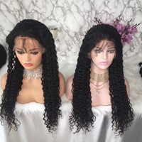 Perruque en cheveux humains naturels bruts, bouclés profonds, de type vietnamien, indien et birman, 13x6, sans colle, avec dentelle frontale HD complète, perruque en dentelle frontale, cheveux vierges
