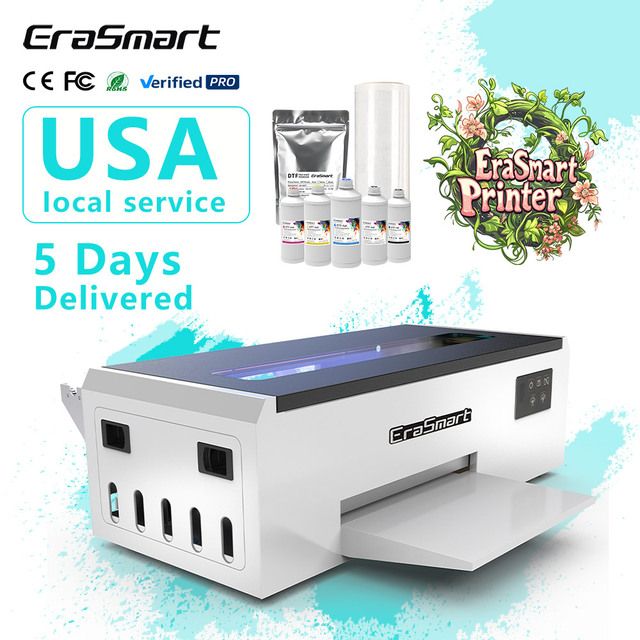 EraSmart Free Shipping T Shirt Tshirt A4 Dtf Printer Printing Machine L805 Printer Dtf Machine for T-shirt Small Business Ideas
