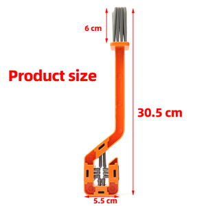 Brosse de nettoyage de chaîne de moto portable à double tête, nettoyeur automatique de vélo, outils de nettoyage portables pour vélo/moto, laveur de chaîne - Product Image 3