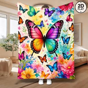 Assorted Print Cartoon Flannel Blanket Throw Blanket Nap Blanket Super Soft <b>Machine</b> Washable for Bedroom Living Room OEM ODM - Product Image 6