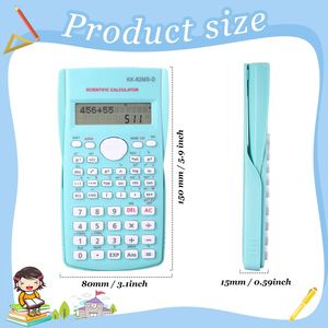 Calculatrice scientifique d'ingénierie sans graphique, à piles, affichage 10+2 chiffres, pour étudiants en ingénierie, école, finance et affaires - Product Image 3