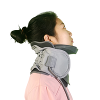 Nouveauté : Dispositif de traction cervicale gonflable réglable, étireur de cou en polyester et éponge pour usage médical