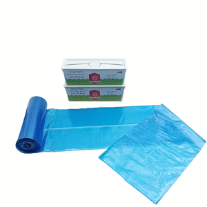 <b>Small</b> Disposable Refill Roll Bag Blue Customizable Thickness Packing LEPE Material Easy <b>Lock</b> Odor Control for Waste Bin Storage - Product Image 3