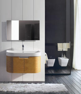 Meuble-lavabo de salle de bain moderne de luxe résistant à l'eau avec vasque, armoire de salle de bain de haute qualité pour usage domestique et hôtelier - Product Image 1