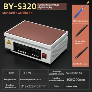 Station de chauffage à contrôle de température indépendant double zone pour soudure à refusion précise, démontage d'écran de téléphone portable et réparation LCD Intell - Product Image 6