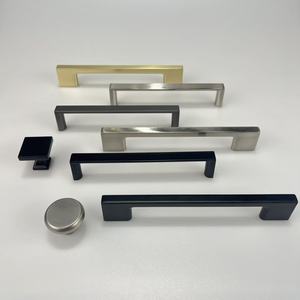 Kosin Zinc Alloy Furniture Bedroom Drawer Modern Brushed <strong>Gold</strong> Black <strong>Knobs</strong> Kitchen Cabinet <strong>Door</strong> Pulls Handles for Furniture - Product Image 4