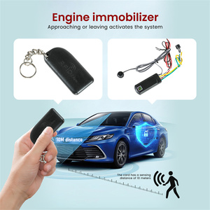 สากล 12V อัตโนมัติอัจฉริยะล็อคความลับอุปกรณ์ป้องกันการโจรกรรม 2.4 Ghz Rfid ล็อคเครื่องยนต์อัจฉริยะอัตโนมัติป้องกันการโจรกรรมรถ Immobilizer
