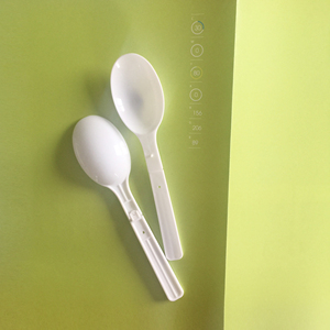 Cuillère en plastique jetable pliable, meilleure vente 1 pièce, cuillère <span class=keywords><strong>à</strong></span> <span class=keywords><strong>salade</strong></span> en plastique pour gâteaux aux fruits, <span class=keywords><strong>couverts</strong></span> en plastique - Product Image 3
