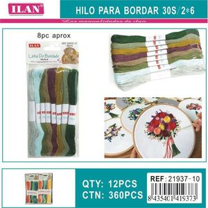 Filo da ricamo Iln 30s/2*6 multicolore per ricamo a mano - Product Image 3