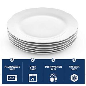 Seramik beyaz Minimalist çanak tarak tasarım plaka porselen hizmet için avrupa tarzı düğün şarj çevre dostu partiler - Product Image 6