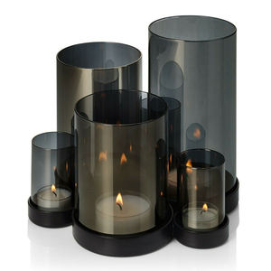 Aluminium <b>Candle</b> <b>Hurricane</b> <b>Holder</b> with <b>Glass</b> Votive for Wedding Table Centerpieces Decor Hot Selling Brass <b>Candle</b> Pillar <b>Holder</b> - Product Image 4