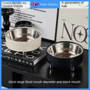 Botol air hewan peliharaan tinggi baja tahan karat ramah lingkungan IPX5 tahan air anti-benturan makanan anjing lintas batas - Product Image 3