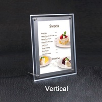 Boîte à lumière LED en acrylique pour restaurant, affichage publicitaire drôle, panneau de menu, présentoir