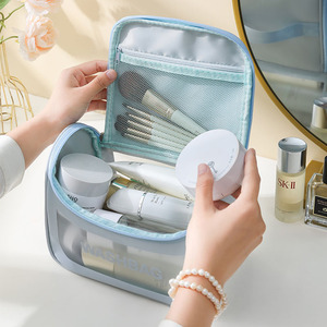 Toiletries Washbag Color Blocking Rectangle Zipper Closure <b>Hook</b> Type Everyday Use - Product Image 3