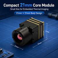 Module de caméra thermique infrarouge compact de 21 mm à faible consommation pour système d'inspection industrielle UAV