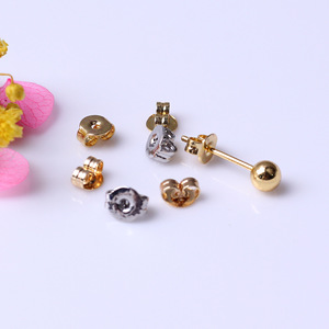 Gold Plated Safety Rubber <strong>Butterfly</strong> Clutch <strong>Earrings</strong> Pin <strong>Backs</strong> <strong>for</strong> Jewelry - Product Image 2