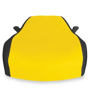 غطاء سيارة ساتان عالي الجودة ألياف ناعمة داخلي مقاوم للخدش مطاطي أغطية سيارات داخلية لاستخدام المرآب